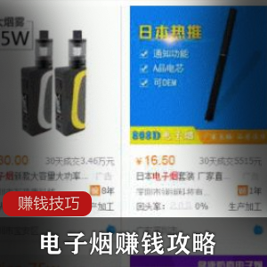 （品牌电子烟）赚米教程